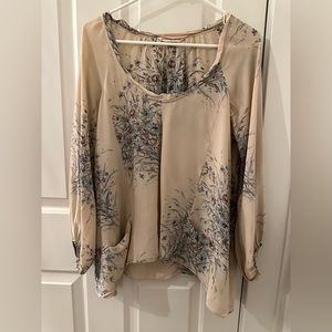 Rebecca Taylor High Low Floral Top